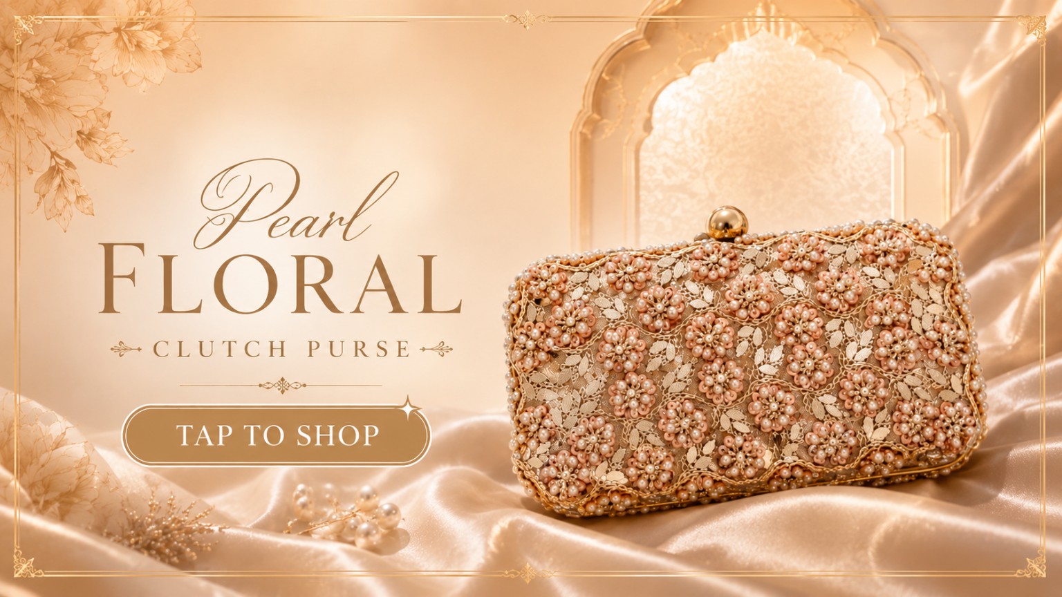 Pearl Floral Banner