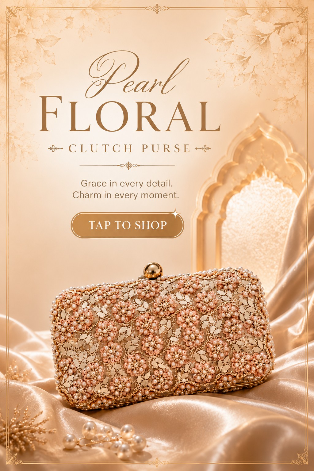 Pearl Floral Banner Mobile