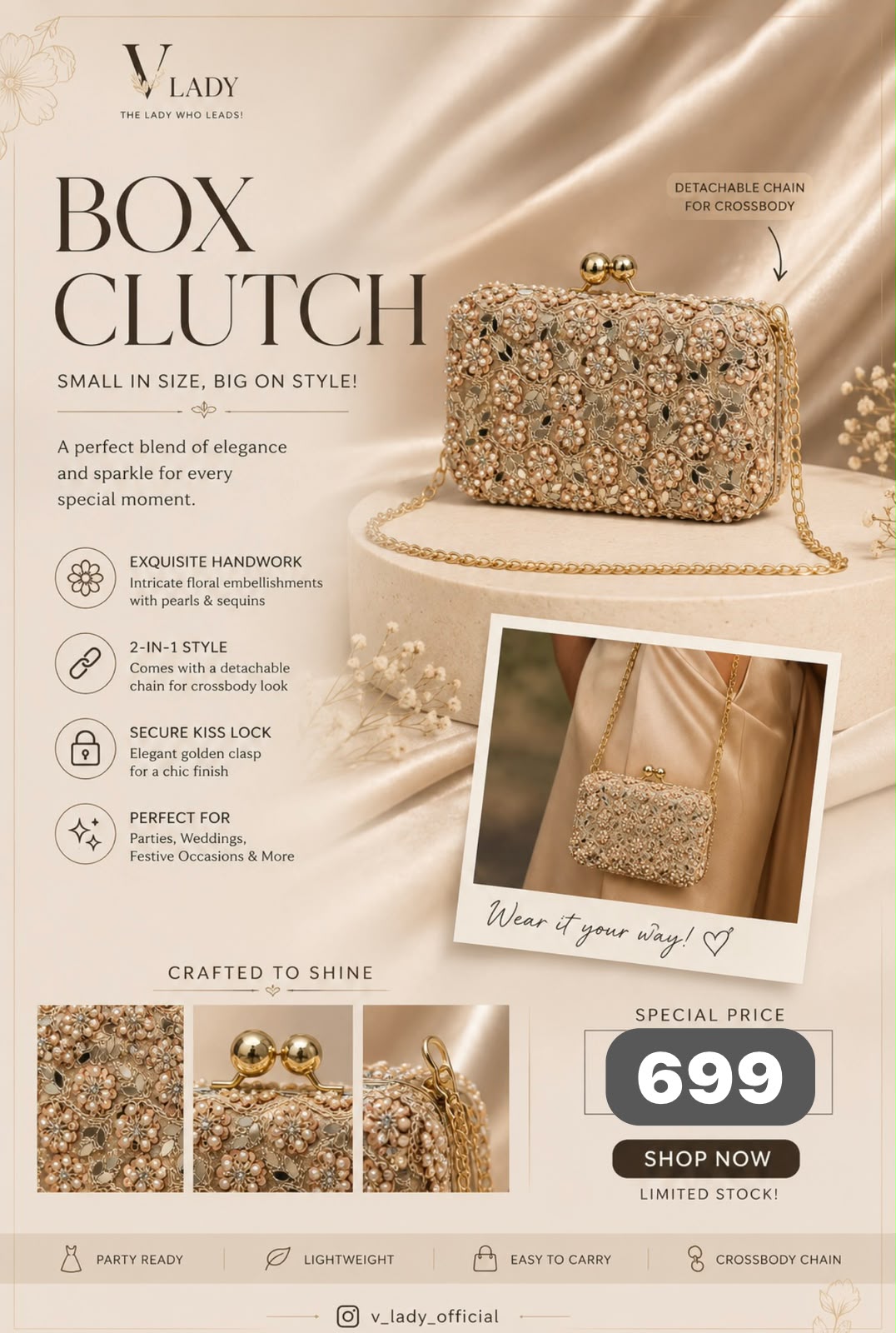 V Lady Premium Box Clutch Collection